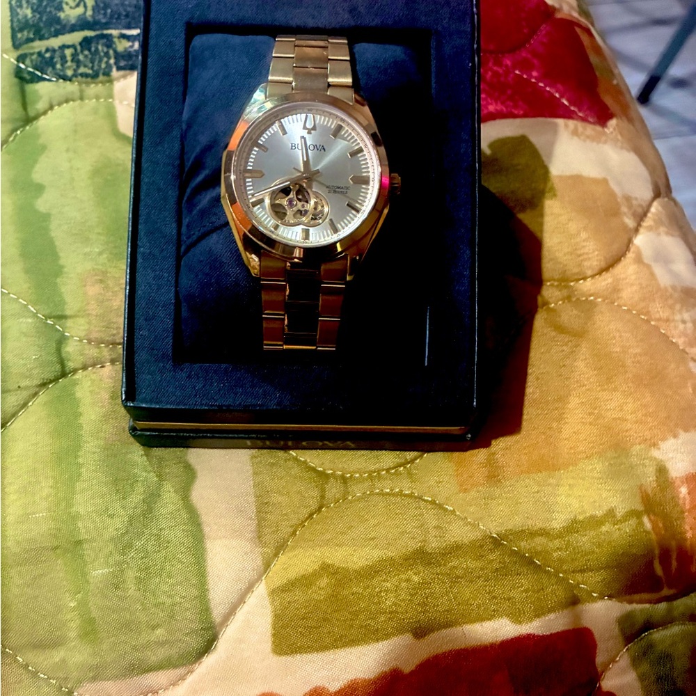 Bulova Gold and Silver Watch Elegant Design
